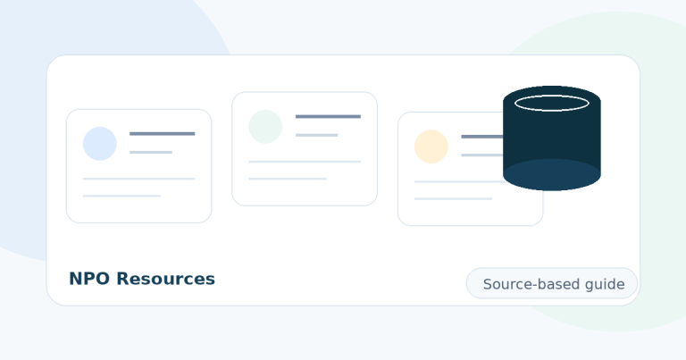 Neutral illustration for a source-based guide about nonprofit CRM tools