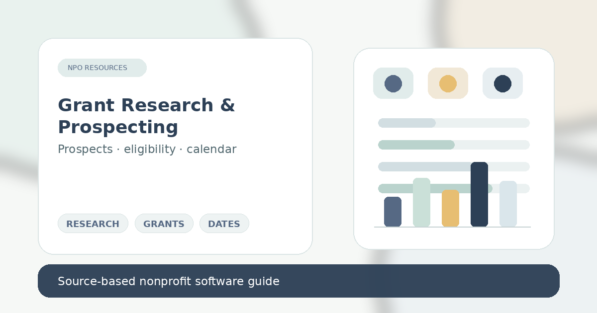 Grant Research and Prospecting Tools for Nonprofits hero image