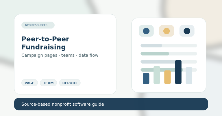 Peer-to-Peer Fundraising Tools for Nonprofits hero image