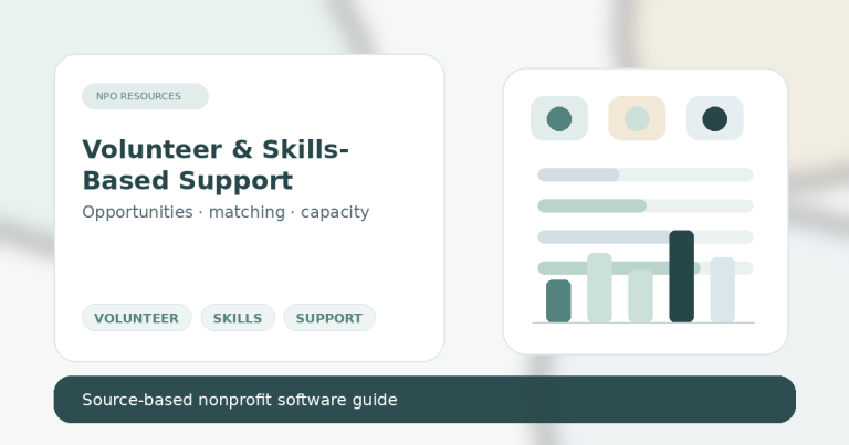 Volunteer Recruitment and Skills-Based Support Tools for Nonprofits hero image