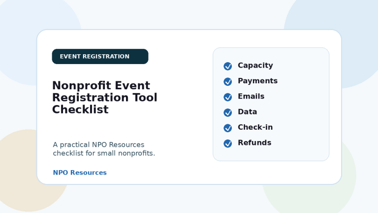 Illustration for nonprofit-event-registration-tool-checklist