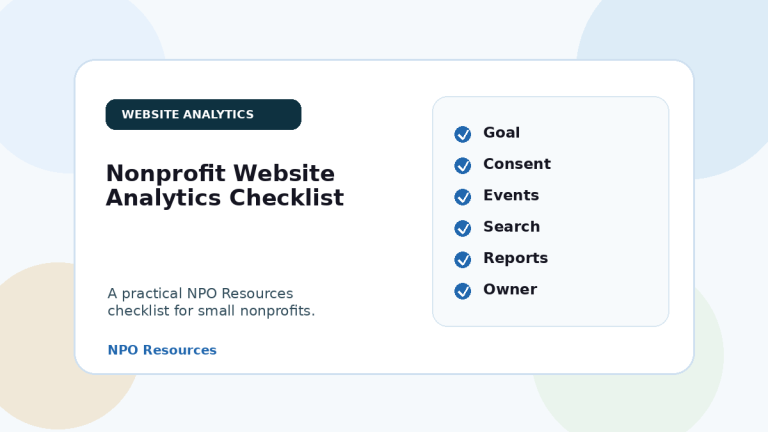 Illustration for nonprofit-website-analytics-checklist