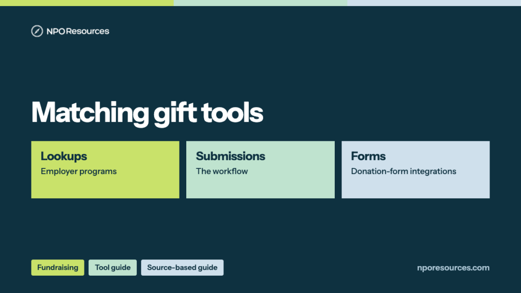 Matching Gift Tools for Nonprofits: Source-Based Guide