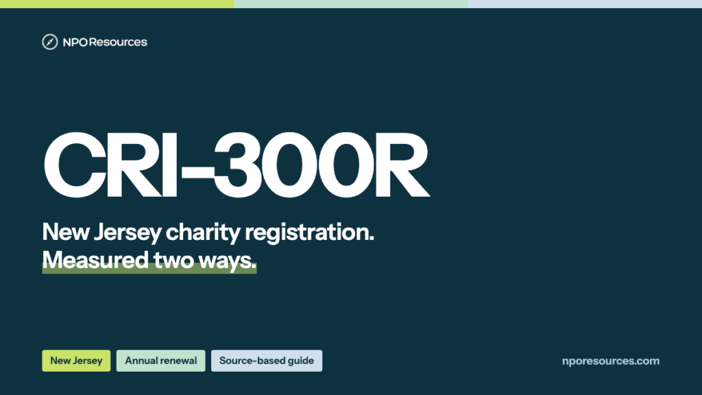 New Jersey Charity Registration: Forms, Fees and Renewal