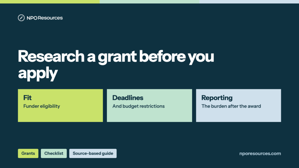 Nonprofit Grant Research Checklist
