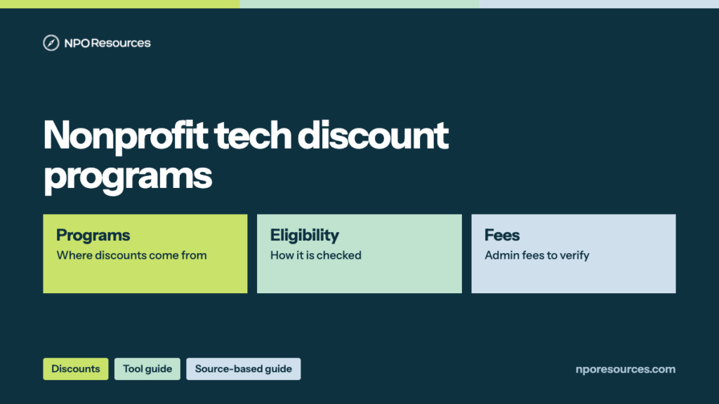 Nonprofit Tech Discounts for Nonprofits: A Source-Based Guide