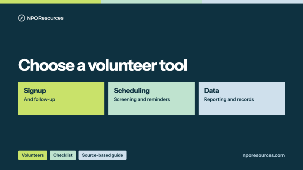 Nonprofit Volunteer Recruitment Tool Checklist