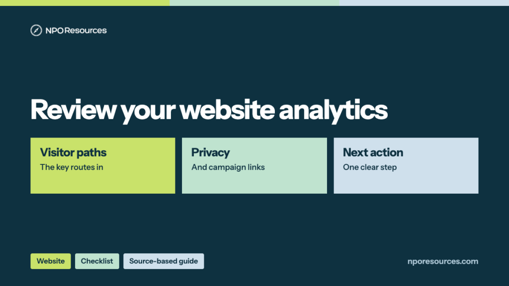 Nonprofit Website Analytics Checklist