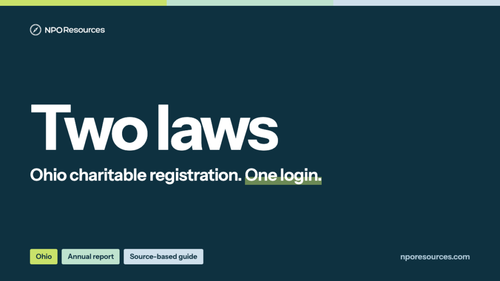 Ohio Charitable Registration: Who Files, Fees and Deadline