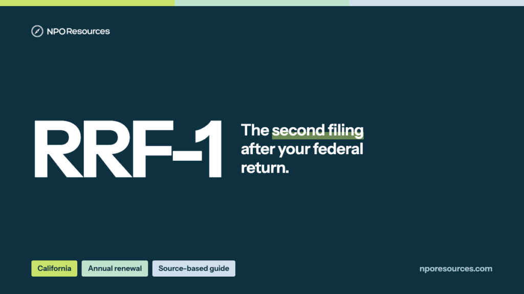 Form RRF-1: California Charity Annual Registration Renewal